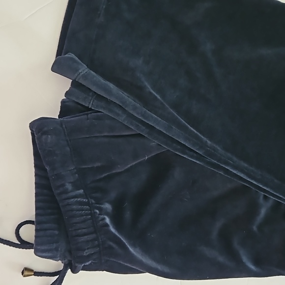 Evan Picone | Women's Dark Navy Loungewear Casual Velour Pants Sz M - Picture 2 of 10